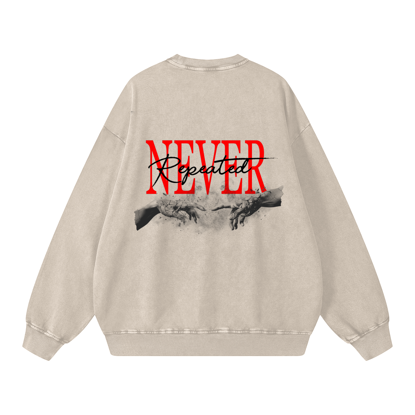Snow Washed Oversized Sweatshirt
