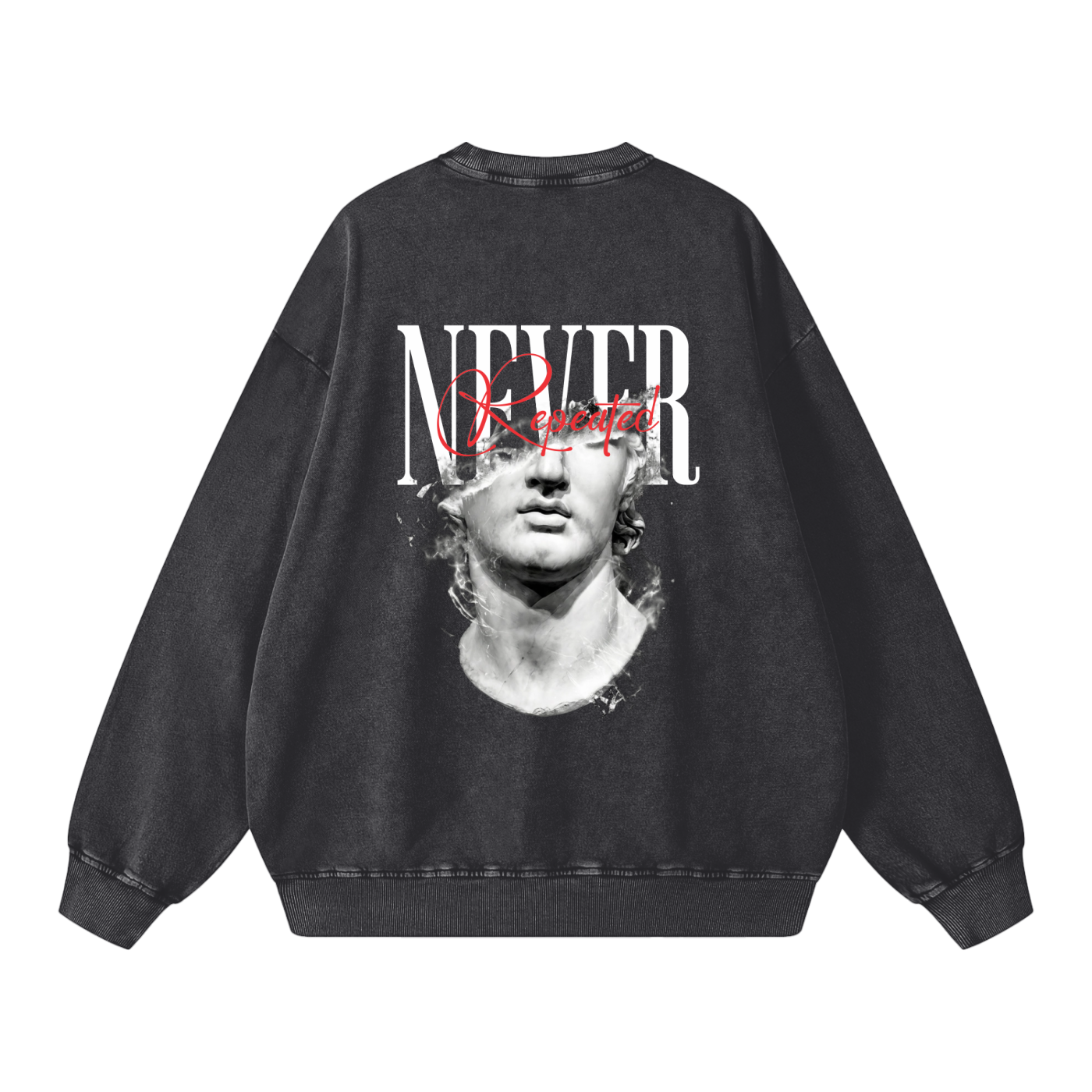 Pilot: Never Repeated Snow Washed Oversized Sweatshirt