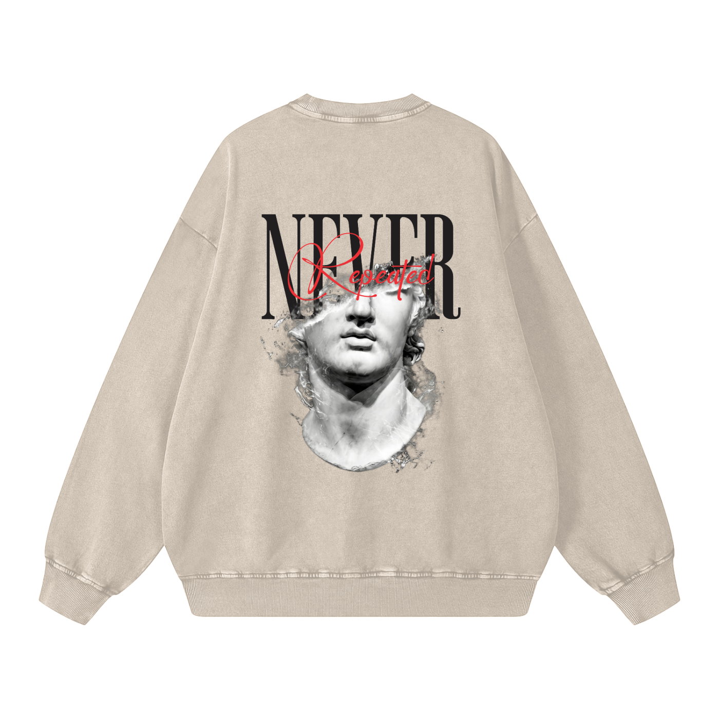 Pilot: Never Repeated Snow Washed Oversized Sweatshirt