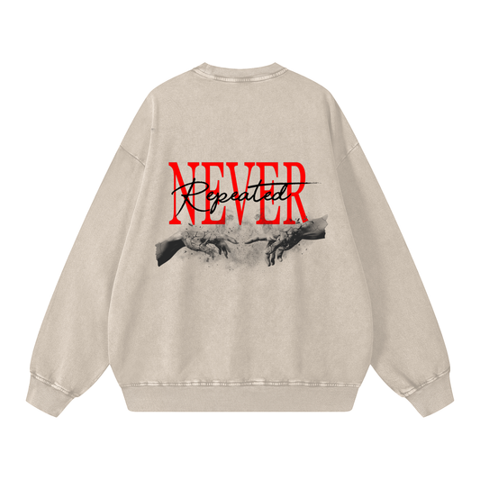 Snow Washed Oversized Sweatshirt