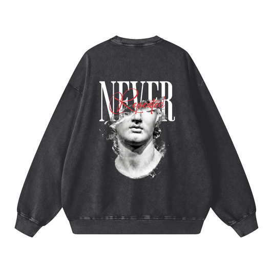Pilot: Never Repeated Snow Washed Oversized Sweatshirt
